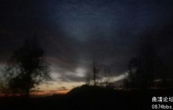 清晨的霞光